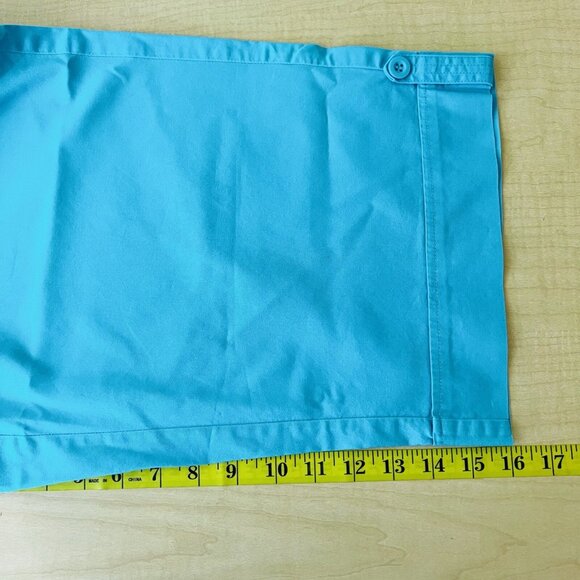 Christopher & Banks Women's Blue Capris Size 10 Stretch Mid Rise Straight Leg - Picture 11 of 12